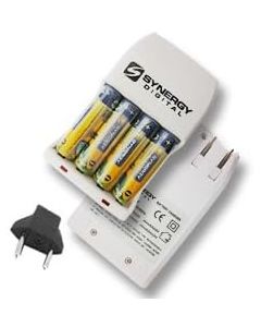Minolta DiMage 5 Digital Camera Battery and Charger Replacement of 4 AA NiMH 2800mAh Rechargable Batteries, with Charger