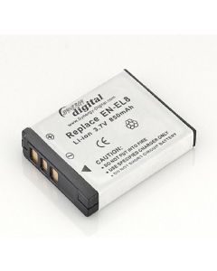 Synergy Digital Camera Battery, Works with Nikon Coolpix S6 Digital Camera, (li-ion, 3.7V, 850 mAh) Ultra Hi-Capacity, Compatible with Nikon EN-EL8 Battery