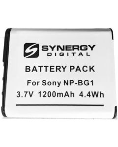 Synergy Digital Camera Battery, Compatible with Sony DSC-HX9V Digital Camera, (li-ion, 3.7V, 1200 mAh) Ultra High Capacity, Replacement for Sony NP-BG1 Battery