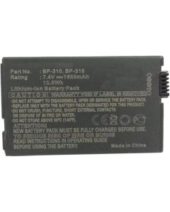 Synergy Digital Camera Battery, Compatible with Canon BP-315 Digital Camera, (Li-ion, 7.4V, 1620mAh) Ultra High Capacity, Replacement for Canon BP-310 Battery