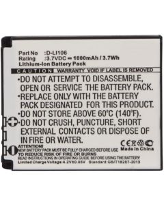 Synergy Digital Camera Battery, Compatible with Kodak PIXPRO SP1, PIXPRO SP1 HD, PIXPRO SP360, PIXPRO SP360 4K, PlaySport Zx5, SP1-YL3 Camera Battery (3.7, Li-ion, 1000mAh)