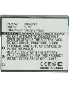 Synergy Digital Camera Battery, Compatible with Sony Cyber-shot DSC-W810 Digital Camera, (li-ion, 3.7V, 1300 mAh) Ultra High Capacity, Replacement for Sony NP-BN1 Battery