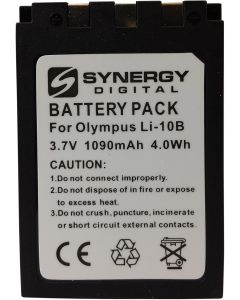 Synergy Digital Camera Battery, Works with Olympus C-7000 Digital Camera, (li-ion, 3.7V, 1090 mAh) Ultra Hi-Capacity, Compatible with Olympus LI-10B Battery